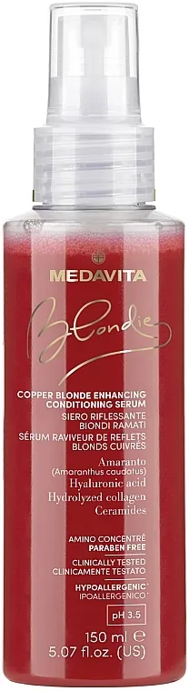 Medavita Blondie Copper Blonde Enhancing Conditioning Serum Serum za bakarne plavuše