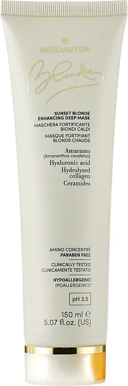 Medavita Blondie Sunset Blonde Enhancing Deep Mask Pojačavajuća maska za tople tonove plave kose
