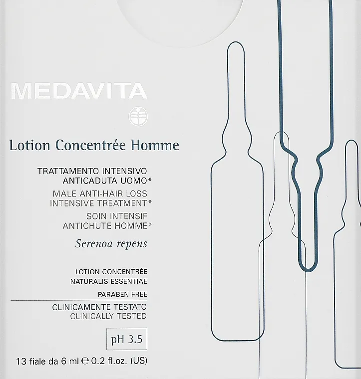 Medavita Lotion Concentree Ampoules For Men Ampule protiv gubitka kose