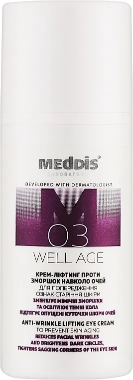 Meddis Well Age Anti-Wrinkle Lifting Eye Cream Protiv bora lifting krema za područje oko očiju