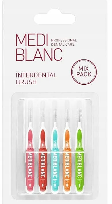Mediblanc Interdental Brush Mix Pack Međuzubne četkice, 5 kom.