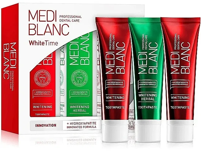 Mediblanc Whitetime Tooth Whitening Paste Set (toothpaste/3x100ml)