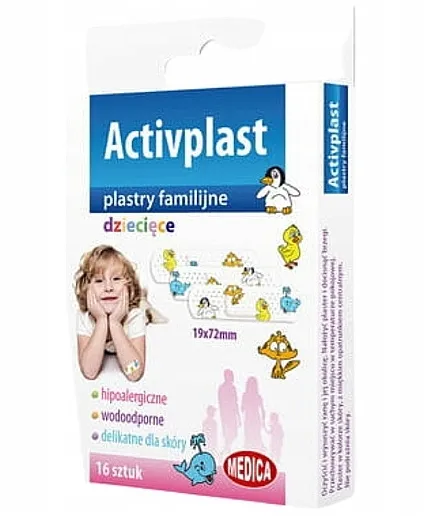 Medica Activplast Flasteri za decu, 19 x 72 mm