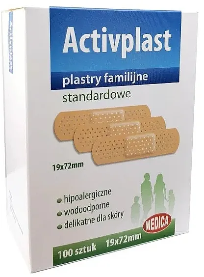 Medica Activplast Standardne flastere, 19x72 mm, 100 kom.