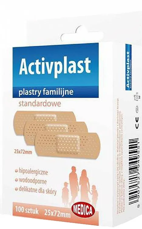 Medica Activplast Standardne flastere, 25 x 72 mm, 100 kom.