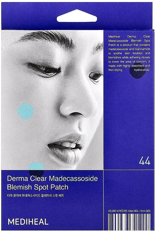 Mediheal Derma Clear Madecassoside Blemish Spot Patch Flasteri protiv akni, 44 kom