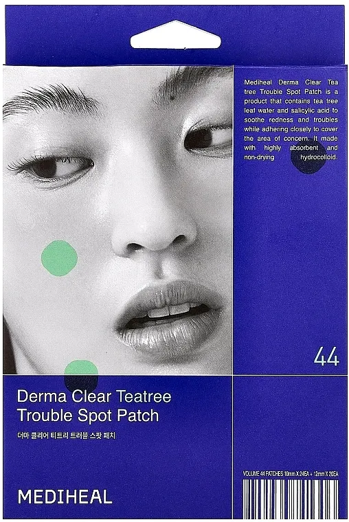 Mediheal Derma Clear Teatree Trouble Spot Patch Flasteri protiv akni, 44 kom