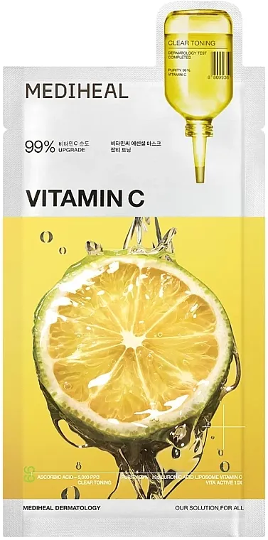 Mediheal Vitamin C Essential Clear Toning Mask Hidratantna maska za lice