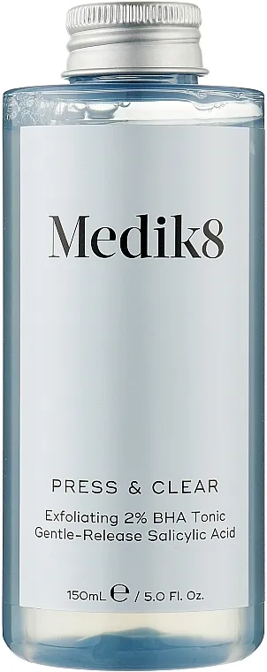 Medik8 Press &amp; Clear Refill BHA-tonik za piling sa 2% inkapsuliranom salicilnom kiselinom (bez pumpe)