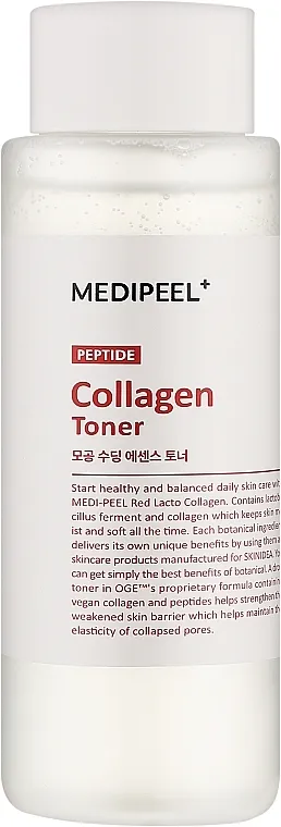 MEDIPEEL Red Lacto Collagen Soothing Essence Toner Umeirujući i umekšavajući tonik sa kolagenom i mlečnom kiselinom