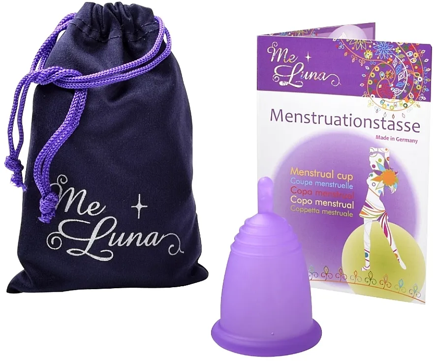 MeLuna Classic Menstrual Cup Menstrualna čašica s nozicom, veličina M, ljubičasta