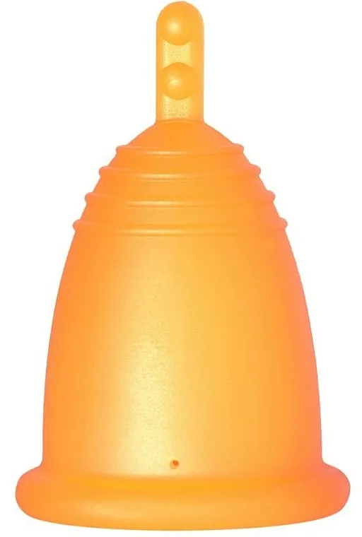 MeLuna Classic Menstrual Cup Stem Menstrualna čašica, veličina M, narančasta