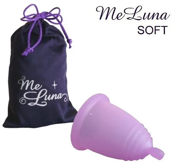 MeLuna Soft Menstrual Cup Ball Menstrualna čašica s kuglicom, veličina M, roza