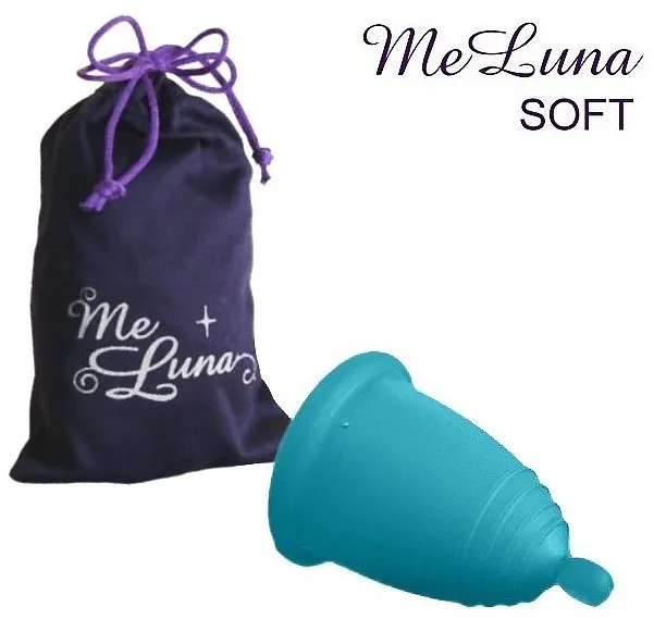 MeLuna Soft Menstrual Cup Ball Menstrualna čašica s kuglicom, veličina S, morski val