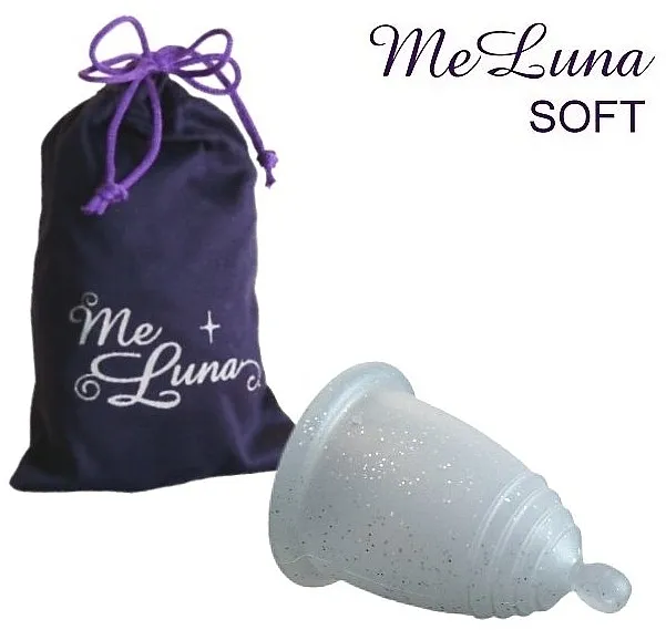 MeLuna Soft Menstrual Cup Ball Menstrualna čašica s kuglicom, veličina M, sjajna