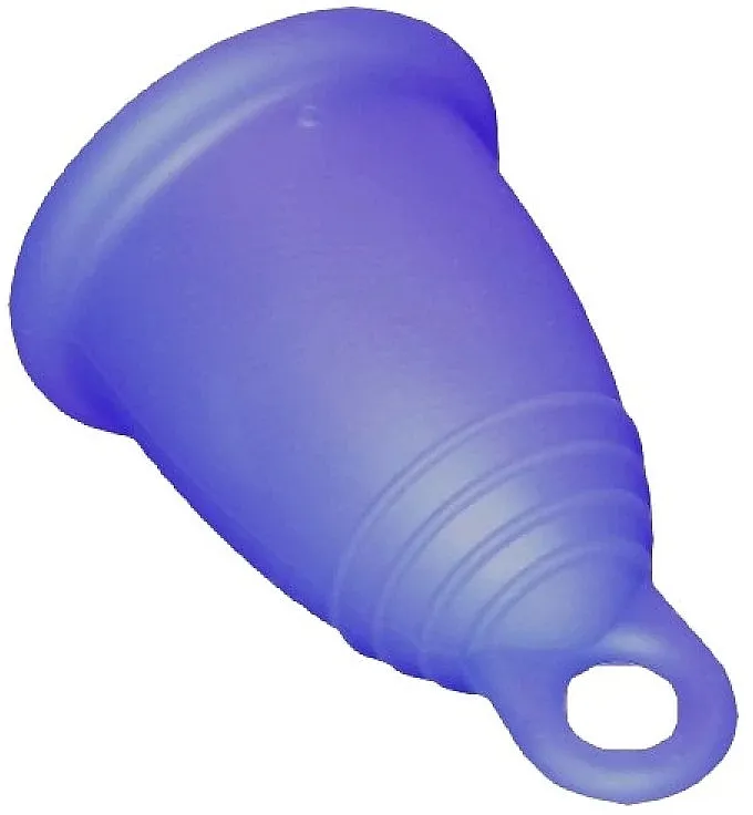 MeLuna Sport Menstrual Cup Ring Menstrualna čašica s petlicom, veličina L, tamnoljubičasta