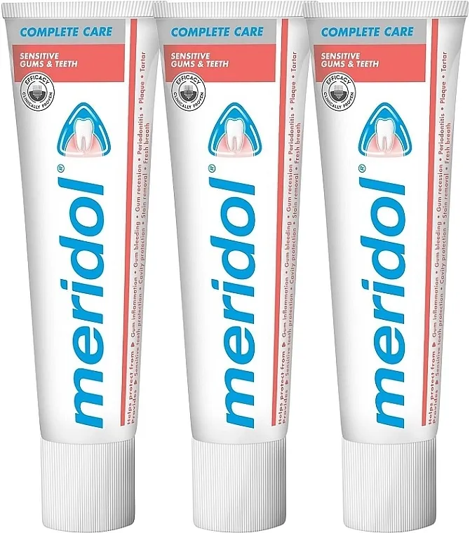 Meridol Complete Care Sensitiv (toothpaste/3x75ml) Set