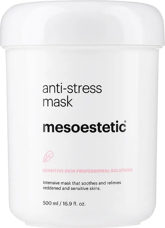 Mesoestetic Anti-Stress Face Mask Kozmetička torbica, 7444, prozirna, crna