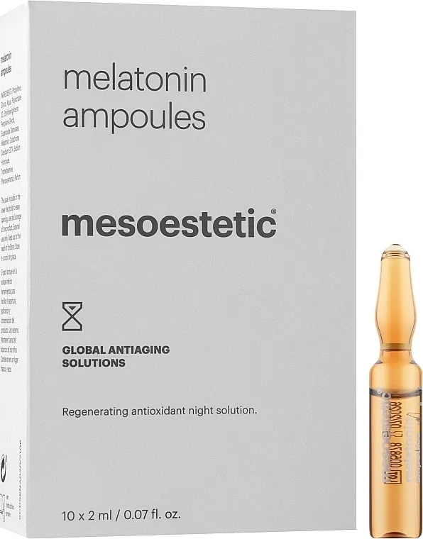 Mesoestetic Home Performance Melatonin Ampoules Ampule za lice "Melatonin night care"