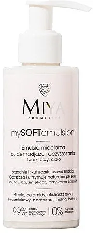 Micelarna emulzija za uklanjanje šminke Miya Cosmetics mySOFTemulsion Micellar Emulsion