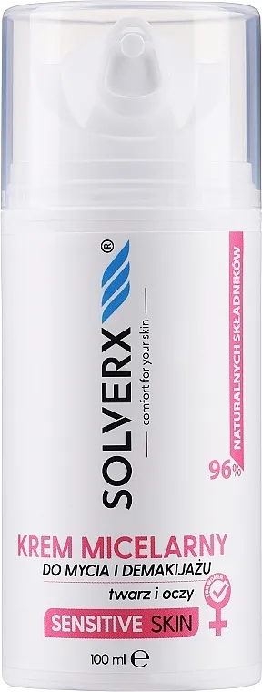Micelarni odstranjivač šminke Solverx Sensitive Skin