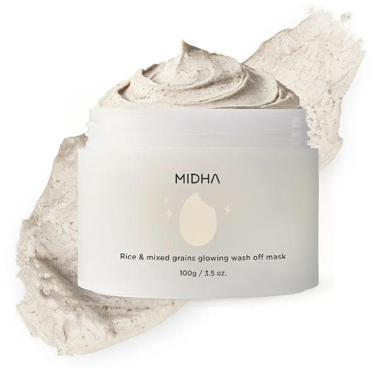 MIDHA Rice &amp; Mixed Grains Glowing Wash Off Mask Maska za lice