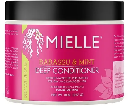 Mielle Organics Babassu Oil &amp; Mint Deep Conditioner Regenerator za kosu sa uljem babasua i nanom