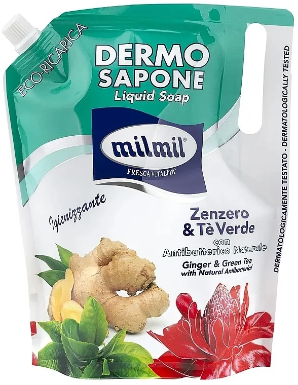 Mil Mil Liquid Soap Ginger + Green Tea (refill) Tekući sapun za ruke