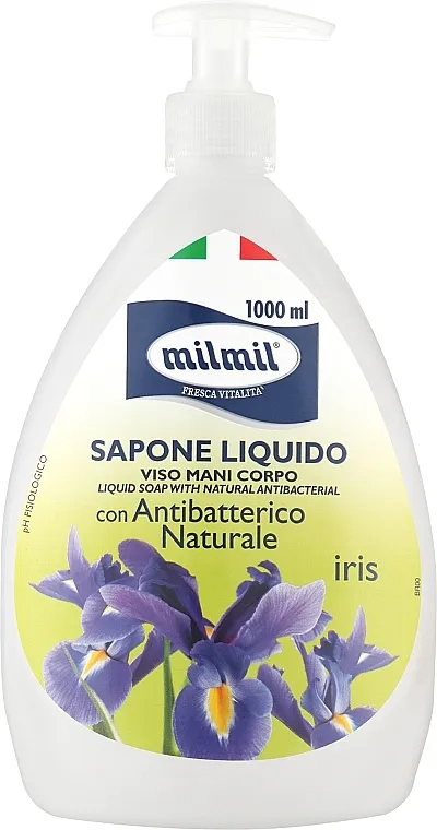 Mil Mil Tekući sapun "Antibacterial, iris", s dozatorom