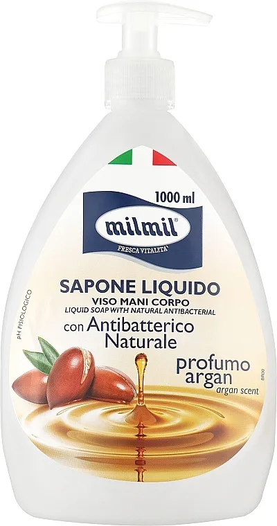 Mil Mil Tekući sapun "Antibakterijski, argan", s dozatorom