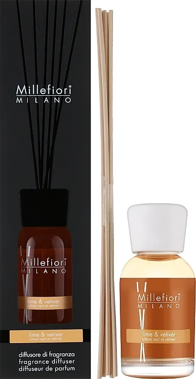 Millefiori Milano Natural Diffuser Natural Lime &amp; Vetiver Aroma difuzor "Limeta i vetiver"