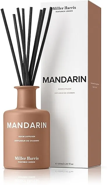 Miller Harris Mandarin Room Diffuser Četka za kosu, crna/narandžasta