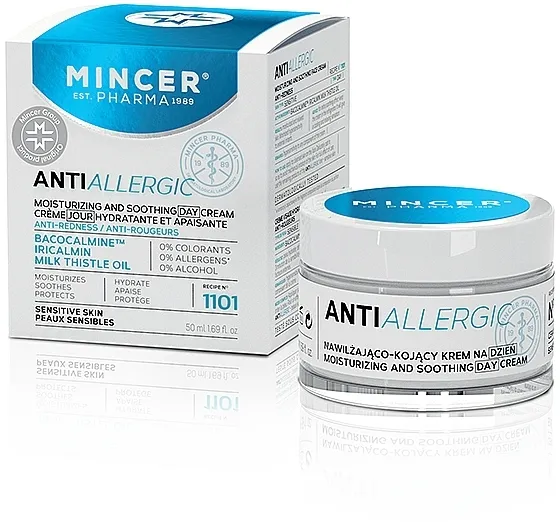 Mincer Pharma Anti Allergic 1101 Face Cream Hidratantna krema za lice protiv crvenila