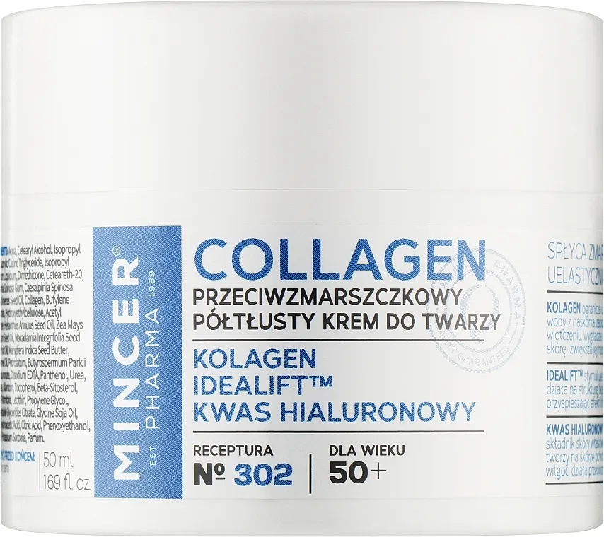 Mincer Pharma Collagen Face Cream Krema za lice protiv bora 50+ №302