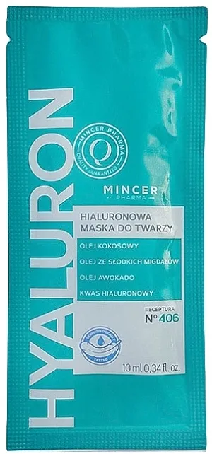 Mincer Pharma Hyaluron N°406 Maska za lice u listiću