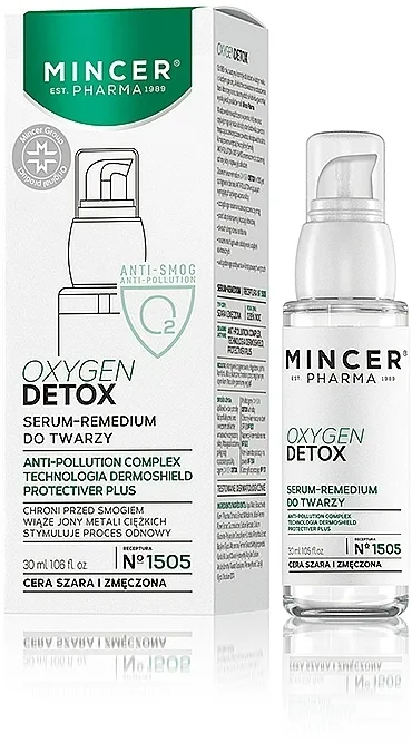 Mincer Pharma Oxygen Detox N°1505 Serum-Remedium Anti-Radical Serum za lice