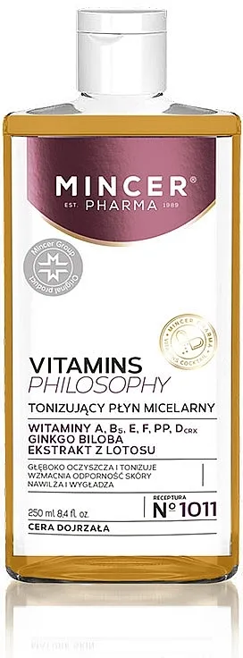 Mincer Pharma Vitamins Philosophy Toning Micellar Water Micelarna voda
