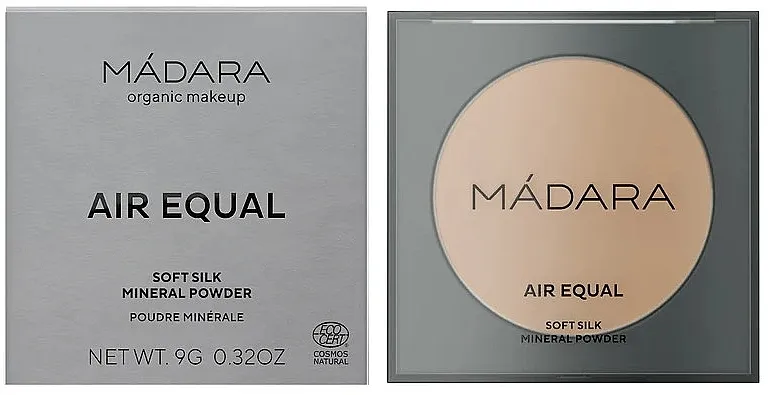 Mineralni kompaktni puder Madara Cosmetics Air Equal Soft Silk Mineral Powder