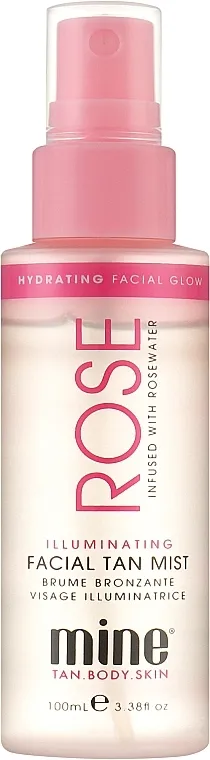 Minetan Rose Illuminating Facial Tan Mist Sprej za lice