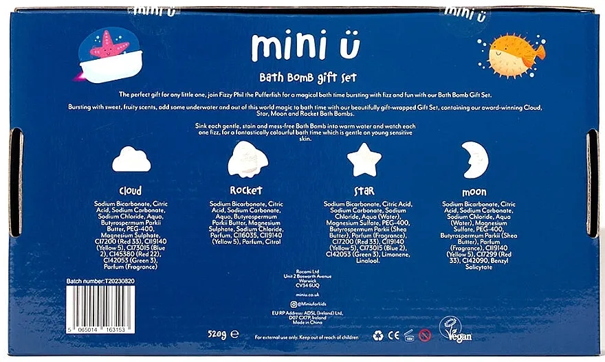 Mini U Bath Bomb Gift Set (bath bomb/4pcs)
