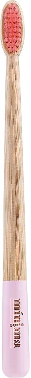 Minima Organics Bamboo Toothbrush Medium Četkica za zube od bambusa srednja, ružičasta