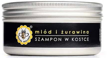 Miodowa Mydlarnia Shampoo Bar Šampon u čvrstom obliku sa medom i brusnicom