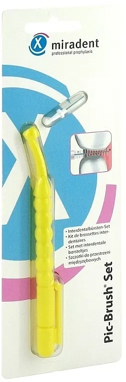 Miradent Interd.Pic-Brush Set Yellow Interdentalna četkica