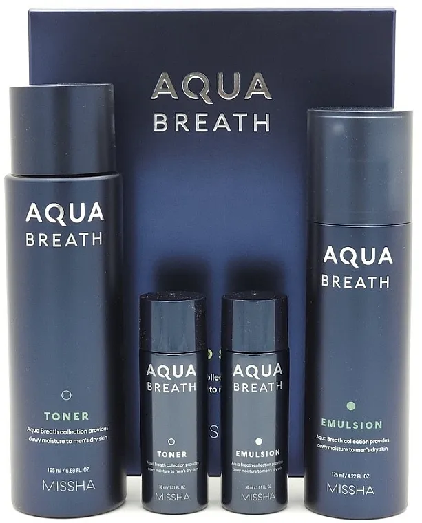 Missha For Men Aqua Breath Duo Set Set, 4 proizvoda