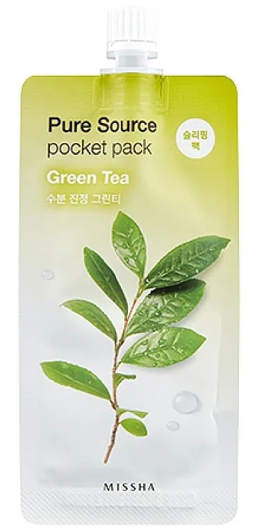 Missha Pure Source Pocket Pack Green Tea Noćna maska za lice sa zelenim čajem
