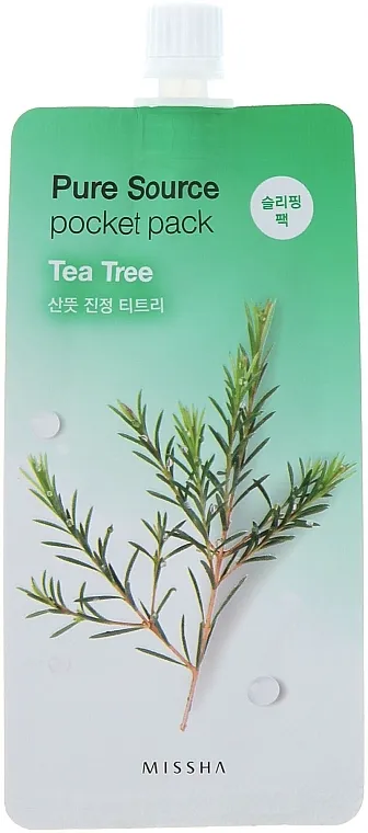 Missha Pure Source Pocket Pack Tea Tree Noćna maska za lice sa ekstraktom čajevca