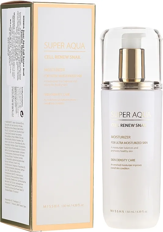 Missha Super Aqua Cell Renew Snail Essential Moisturizer Hidratantna emulzija za lice