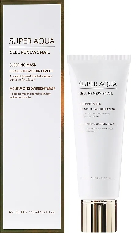 Missha Super Aqua Cell Renew Snail Sleeping Moisturizing Mask Noćna maska za lice