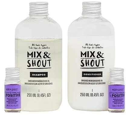 Mix &amp; Shout Balancing Routine (sham/250ml + condit/250ml + ampoul/2x5ml) Set za sve tipove kose