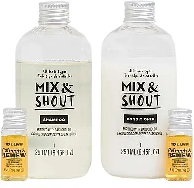 Mix &amp; Shout Repair Routine (sham/250ml + condit/250ml + ampoul/2x5ml) Set za sve tipove kose